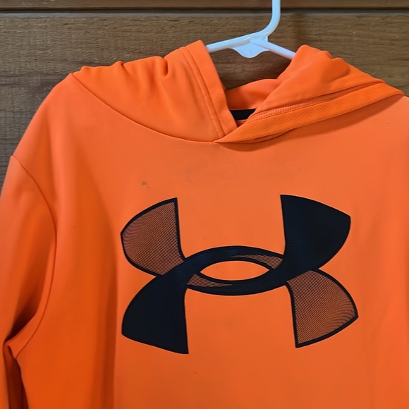 Under Armour youth orange sweatshirt YSM - Picture 2 of 7